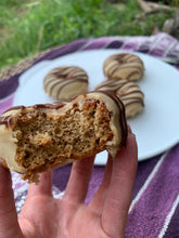 Load image into Gallery viewer, Birch Doughnuts w/ Chaga Frosting (Nut Free, Grain-Free, Vegan)