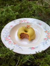 Load image into Gallery viewer, Queen Anne’s Lace Cordial Candied Lemon Doughnuts (GF, vegan)