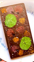 Load image into Gallery viewer, Nasturtium Elderflower Raw Chocolate Bar