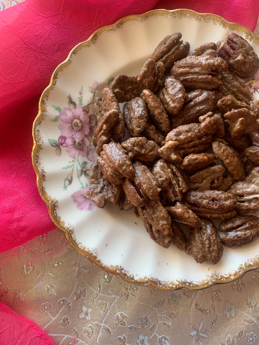 Cinnamon Chaga Candied Pecans