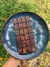 Load image into Gallery viewer, Pistachio Raspberry Rose Raw Chocolate Bar
