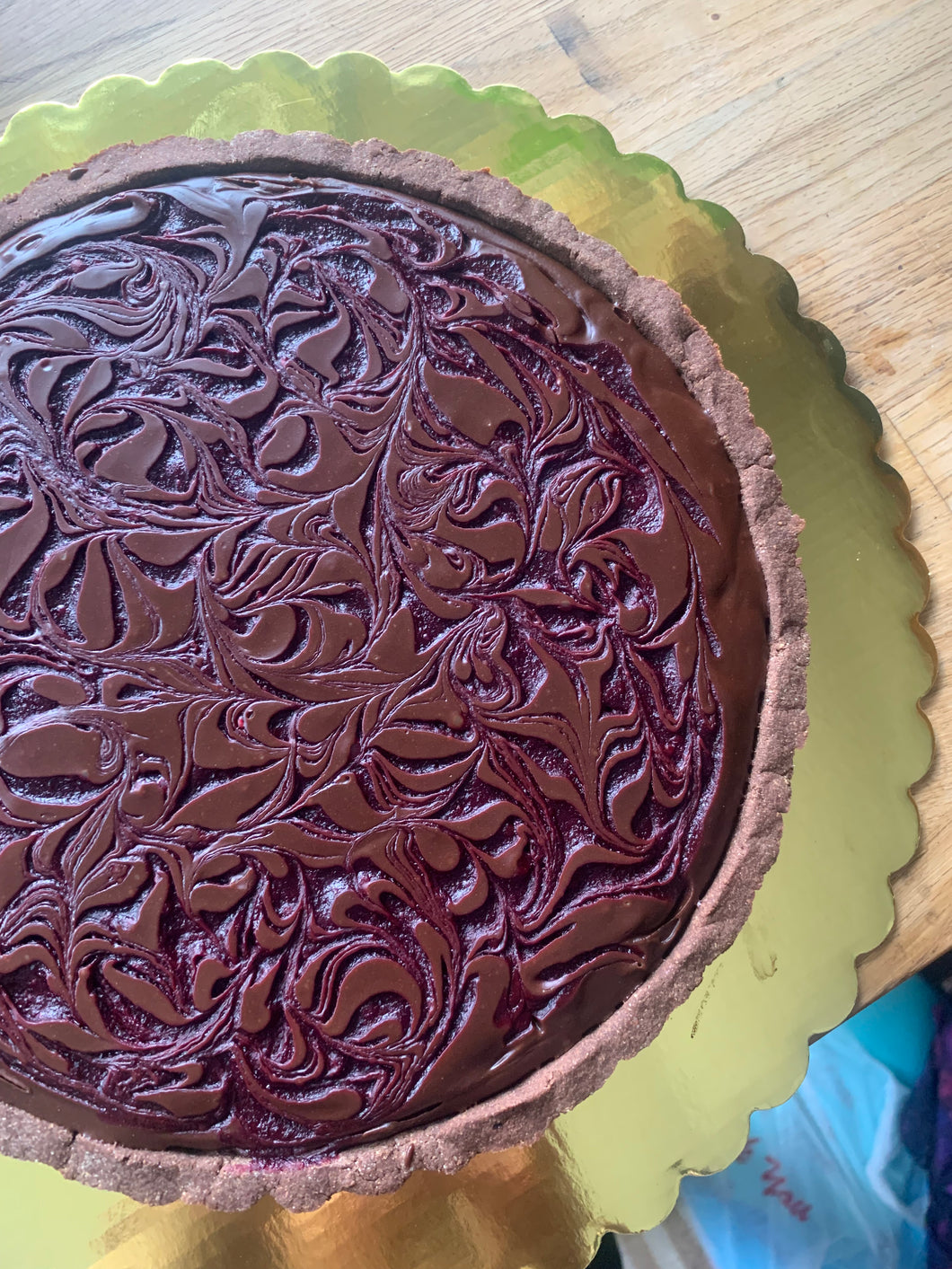 (LOCALS ONLY) Dark Chocolate Raspberry Amaretto Ganache Tart