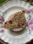 24K Gold Shiro Miso+ Wild Rose Cake w/ Toasted Sesame Brittle (LOCALS ONLY)