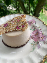 Load image into Gallery viewer, 24K Gold Shiro Miso+ Wild Rose Cake w/ Toasted Sesame Brittle (LOCALS ONLY)
