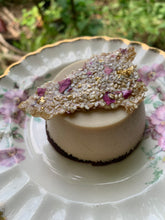 Load image into Gallery viewer, 24K Gold Shiro Miso+ Wild Rose Cake w/ Toasted Sesame Brittle (LOCALS ONLY)
