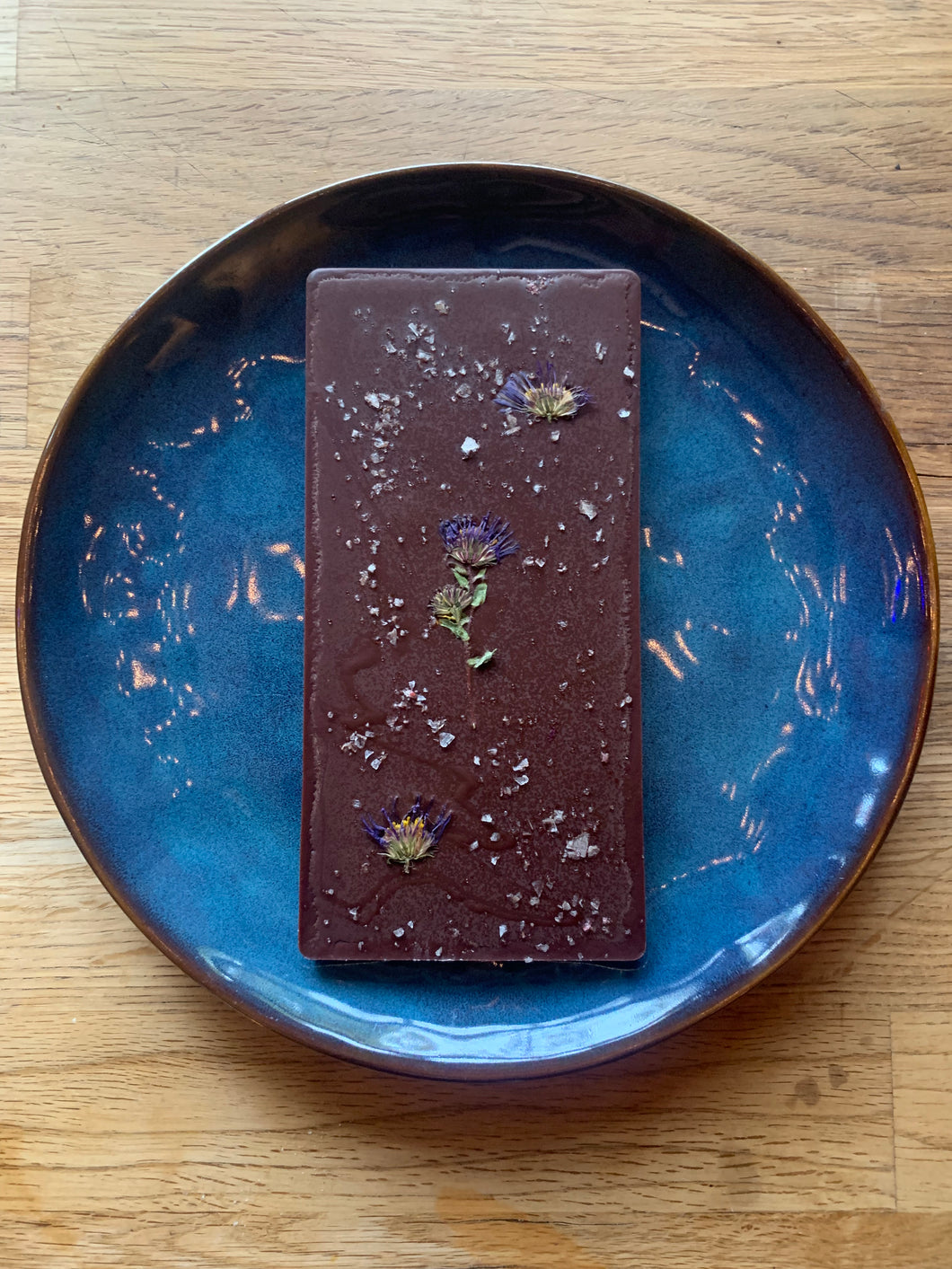Purple Asters Raw Chocolate Bar