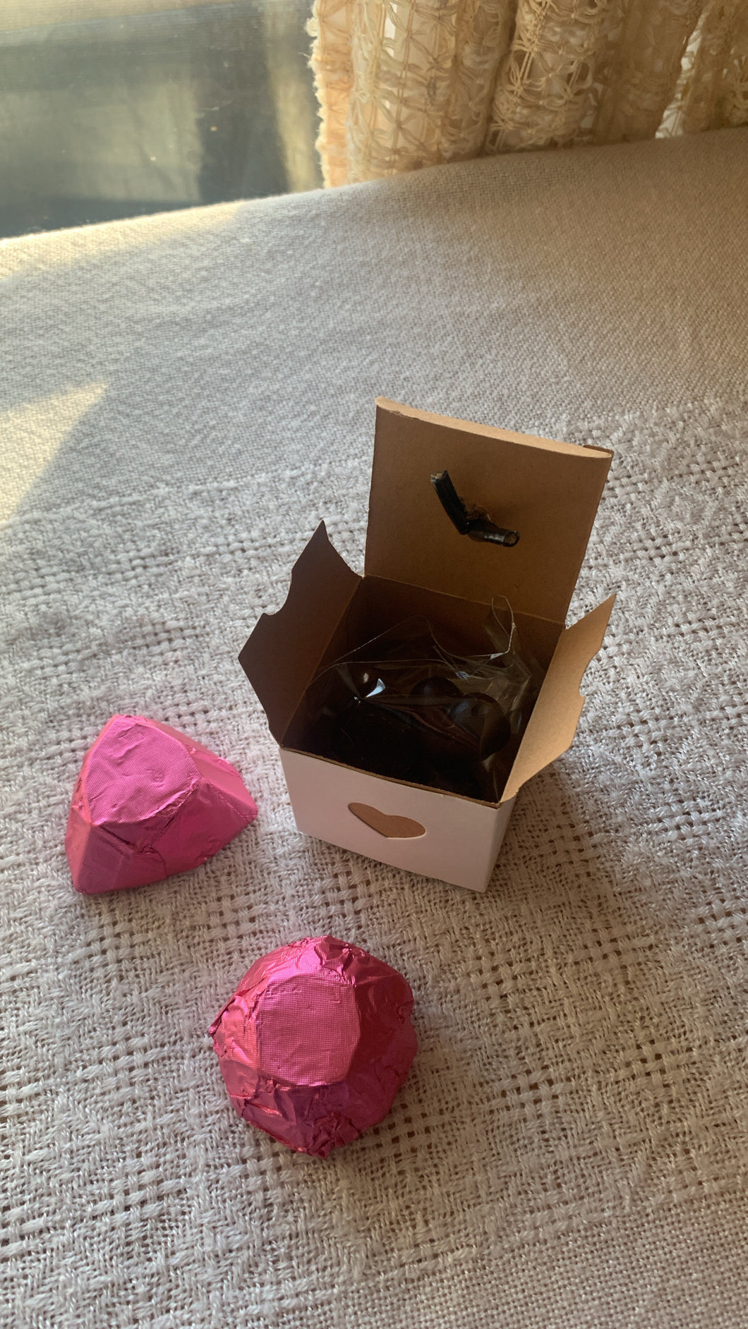 Raw Chocolate Heart Boxes