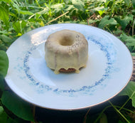 Milkweed Flower + Yarrow Cordial Lemon Poppyseed Bundt Cakes w/ Lemon Tremella Frosting (grain-free, contains nuts)