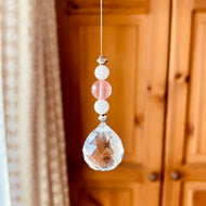 Moonstone Cherry Quartz Small Rainbow Light Catcher
