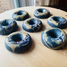 Load image into Gallery viewer, Full-Size Blueberry Lavender White Chocolate Dream Donuts
