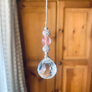 Cherry Quartz Large Rainbow Light Catcher