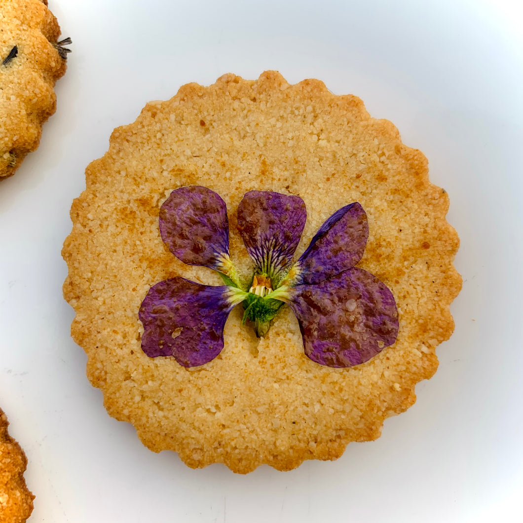 Violet Cookies w/ Lemon Zest + Lavender
