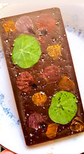Load image into Gallery viewer, Nasturtium Elderflower Raw Chocolate Bar
