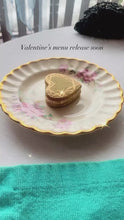 Load and play video in Gallery viewer, 24K Gold Painted Heart Gem Cream Sandwich Cookies
