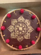 Load image into Gallery viewer, 9&quot; 24K Gold Orange Amaretto Raw Chocolate Ganache Tart [LOCAL DELIVERY ONLY]
