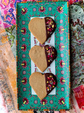 Load image into Gallery viewer, 24K Gold Grain-Free Raw-Chocolate-Dipped Heart Cookies
