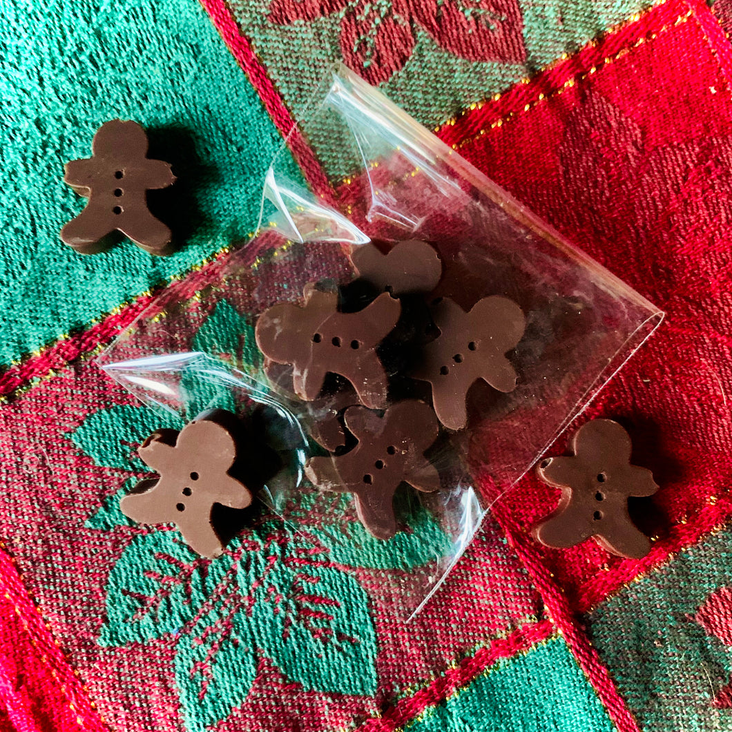 Mini Gingerbread Raw Chocolates