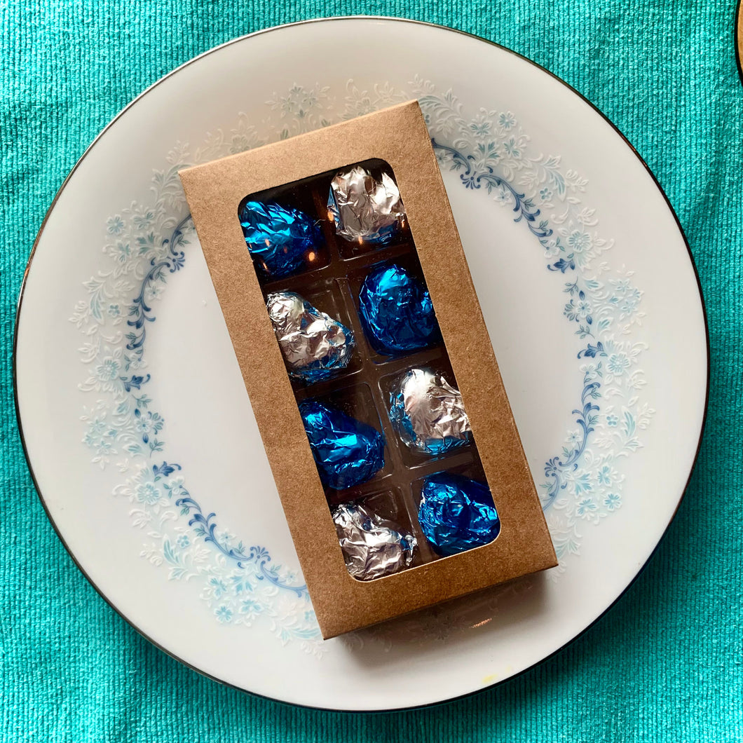 8-piece Strawberry Tremella White Chocolate Heart Box